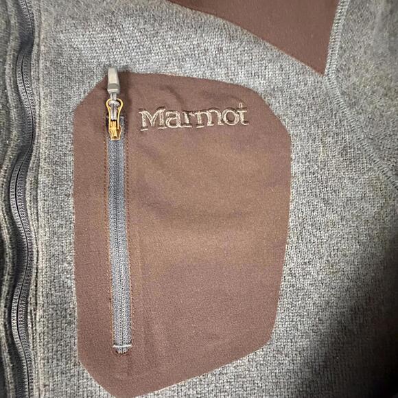 Marmot Men's Blue Full-Zip Fleece Jacket Size M #911 - Picture 8 of 9